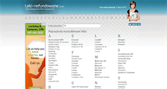 Desktop Screenshot of leki-refundowane.com